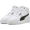 PUMA Unisex Shuffle Downtown MidSneaker, Puma Bianco PUMA Nero PUMA Oro, 46 EU