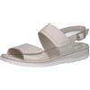 CAPRICE Donna sandalo con zeppa in pelle, Bianco (PEARL NAPPA), 36 EU