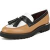 Franco Sarto Ciabatte Piatte da Donna L-Carolynn, Braun Colorblock Multi, 38.5 EU