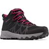 Columbia Peakfreak 2 Mid Outdry, Scarponi da trekking ed escursionismo a vita media Donna, Black Ti Grey Steel, 36.5 EU