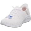 Skechers Ultra Flex 3.0 Brilliant Path, Scarpe da Ginnastica Donna, White Knit Light Gray Trim, 37.5 EU