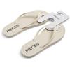 Pieces shoes Pcsummer Flip Flop Hg, Whitecap Gray, 39 EU, Bianco e grigio, 39 EU