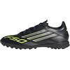 adidas Unisex - Adulto F50 League Turf Football Boots, Core Black/Iron Metallic/Lucid Lemon, 36 2/3 EU
