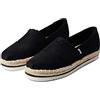 TOMS Alpargata Platform Rope, Piattaforma Donna, Black Heavy Twill, 40 EU