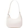 WSRYDJDL Borse a tracolla a mezzaluna per le donne carino Hobo Tote borsa sotto il braccio mini pochette con chiusura a cerniera, Beige