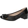 CAPRICE décolleté da Donna con Tacco a Blocco con Fiocco, Nero (Black Comb), 37,5 EU