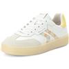 Tamaris Sneaker da Donna Low Flat, Bianco (White Comb), 38