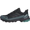 Adidas Uomo Terrex Skychaser AX5 Gore-Tex Hiking Shoes, Core Black/Carbon/Pure Teal, 38 2/3 EU