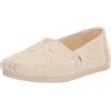 TOMS Alpargata Speckled, Mocassino basso Donna, Natural Speckled, 35.5 EU