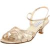 Touch Ups Sandali Jane da donna con cinturino alla caviglia, Glitter color champagne., 37.5 EU Larga