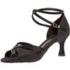 Diamant Scarpe da Ballo da Donna 141-087-411 - Raso Nero - 6,5 cm Flare - Edizione Speciale - Made in Germany