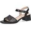 CAPRICE Donna sandalo con tacco in pelle, Nero (BLACK NAPPA), 37 EU