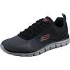 Skechers 232399 Bkcc, Scarpe da ginnastica Uomo, Black Mesh Charcoal Trim, 39 EU