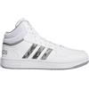 Adidas Hoops 3.0 Mid Lifestyle Basketball Classic Vintage Shoes, Sneaker Uomo, Ftwr White Grey Six Solid Grey, 35.5 EU
