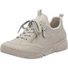 Rieker 45973-60 - Scarpe Basse con Lacci, in Tessuto e Sintetico, da Donna, Colore: Beige, Beige., 36 EU