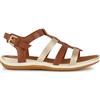Geox Sandali da donna D Vega A Peeptoe, Cognac Lt Gold, 35 EU