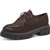 MARCO TOZZI Scarpe Stringate Donna in Pelle Sintetica Zeppa, Cafe Nubuck, 38 EU