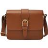 Fossil Crossbody Bag, Borsa a Tracolla Zoey Donna, Marrone Medio Medio, Medium