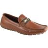 GUESS Mocassini da Uomo Aarav Driving Style, Cognac 210, 7.5 UK