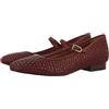 GIOSEPPO BODAJK, Scarpe Piatte Mary Jane Donna, Bordeaux, 38 EU, Bordeaux, 38 EU