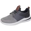 Skechers Delson 3.0 Cicala, Scarpe da ginnastica Uomo, Grigio Nero Maglia A Maglia W Sintetico, 42.5 EU