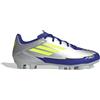 Adidas Unisex - Adulto F50 Club Football Boots FG/MG, Silver Met./Solar Yellow/Lucid Blue, 46 EU
