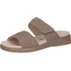 CAPRICE Ciabatte da donna in pelle con chiusura a strappo, Marrone (Mud Suede), 38 EU