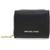 Michael Kors 32S4G8ED8L-001 SM TRIFOLD ZA WALLET Donna BLACK Taglia TU