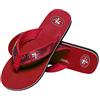 FOCO NFL Womens NFL Infradito con Paillettes - Donna, Donna, Sequin Flip Flop, San Francisco 49ers, Medium