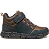 Geox J Flexyper Boy B Abx, Stivaletti Bambini e ragazzi, Navy Brown, 29 EU