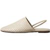 Calvin Klein Oblique Baller Sling Cut Lth Hw0hw03034, Ballerine Donna
