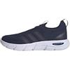 adidas Uomo Cloudfoam Flex Slip On Shoes, Dark Blue/Shadow Navy/Shadow Red, 39 1/3 EU