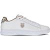 K-Swiss Court Shield II - Sneaker da Donna, Colore: Bianco/Leo/Bianco, 37,5 EU, White Leo White, 37.5 EU