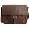 Shalimar Borsa a tracolla in pelle oliata per laptop da 13