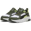 Puma Trinity 2 LT JR Sneaker, White Black-Moss Veil, 4.5 UK