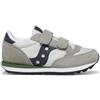 Saucony Originals Sneaker Jazz Double HL Unisex per Bambini, Grigio Navy Verde, 34 EU