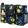 TOPDesign Borsa tote resistente all'acqua con 13 tasche, chiusura superiore con cerniera e supporto inferiore spesso, per donne che lavorano