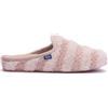 Dr. Scholl's Scholl Maddy, Pantofole da casa con pelo sintentico a strisce, Donna, Rosa chiaro, 39 EU