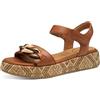 Tamaris Comfort Sandali da Donna Bassi in Pelle con Plateau
