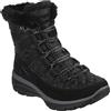 Skechers Easy Going Moro Street, Stivali Donna, Black Textile Suede, 41 EU