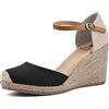 WHITE MOUNTAIN W13809 Sandalo espadrillas con zeppaDonna