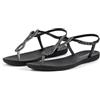 Ipanema CLASS Twist Sandal FEM - Sandali da donna con decorazioni glitterate, suola piatta, Nero grigio scuro, 35/36 EU