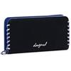Desigual portafoglio Mone Capsule Tiny Fiona Long Wallet Black nero