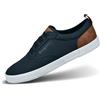 Bugatti Scarpe da Uomo comode con Lacci in Memory Foam, Eleganti, Casual, Facili da Indossare, in Solette intercambiabili, Blu Scuro, 40 EU