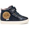 Geox B Gisli Girl, Scarpe da Ginnastica Bimba 0-24, Navy, 24 EU