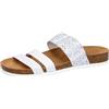 Lico Bioline Summer, Pantofole Donna, Bianco Argento, 36 EU