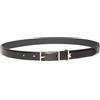 Calvin Klein Donna Cintura Square Buckle Loop 2,5 cm con Logo, Nero (Black/Old Silver), 80 cm