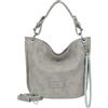 Fritzi aus Preussen Fritzi31N Vintage Hobo Donna Borsa a Spalla Borsa Hobo Borsa a Mano Tempo Libero Viaggio Città Ecopelle Vegana 28 x 26 x 13 cm - Nero, Rosa, Marrone, Turchese, Verde, Grigio, Beige, Fucsia, Viola, Blu