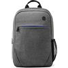 HP, ZAINO, Tasca Protettiva Imbottita dedicata per PC Notebook e Tablet, fino a 15.6 (39,62 cm), Elegante, Leggero e Resistente, Spallacci Imbottiti, Tessuto Impermeabile, Grigio
