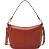 Fossil Borsa a tracolla in pelle rossa Jolie da donna, Rosso Bacca